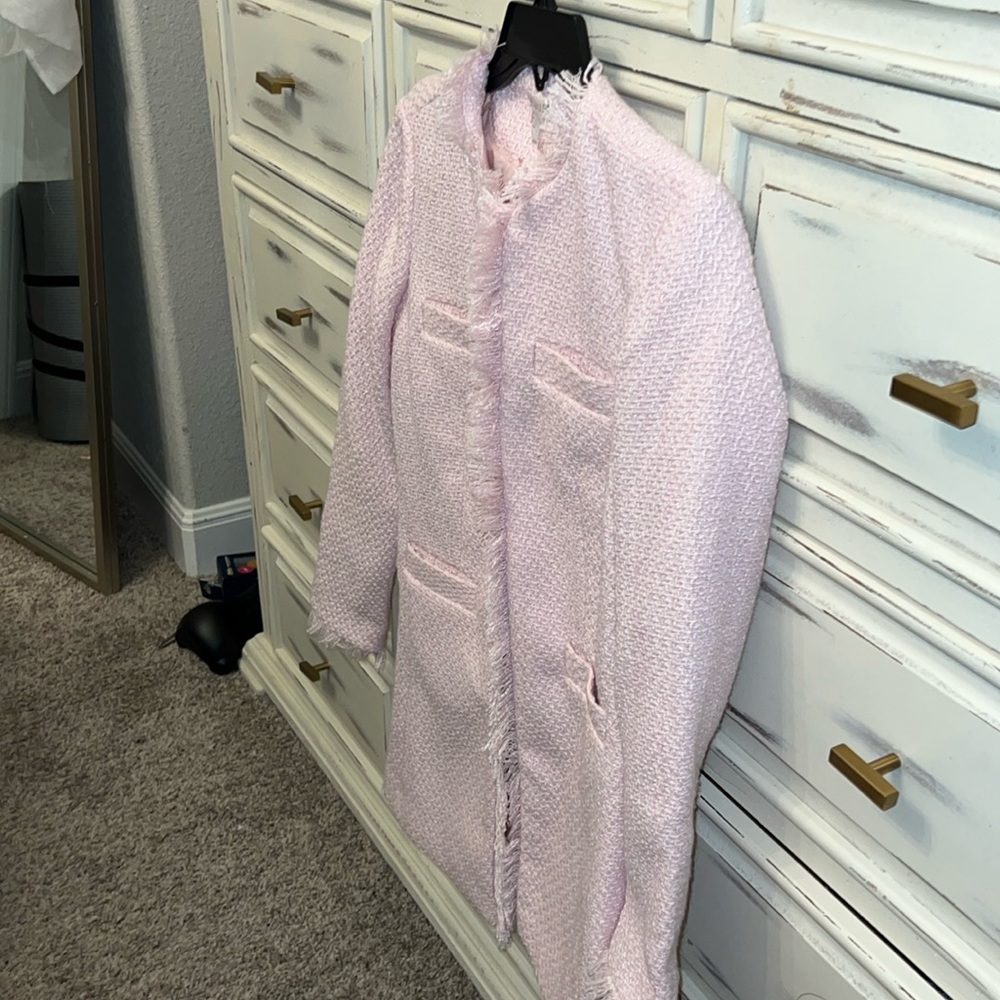 VENUS Pink Tweed Coat